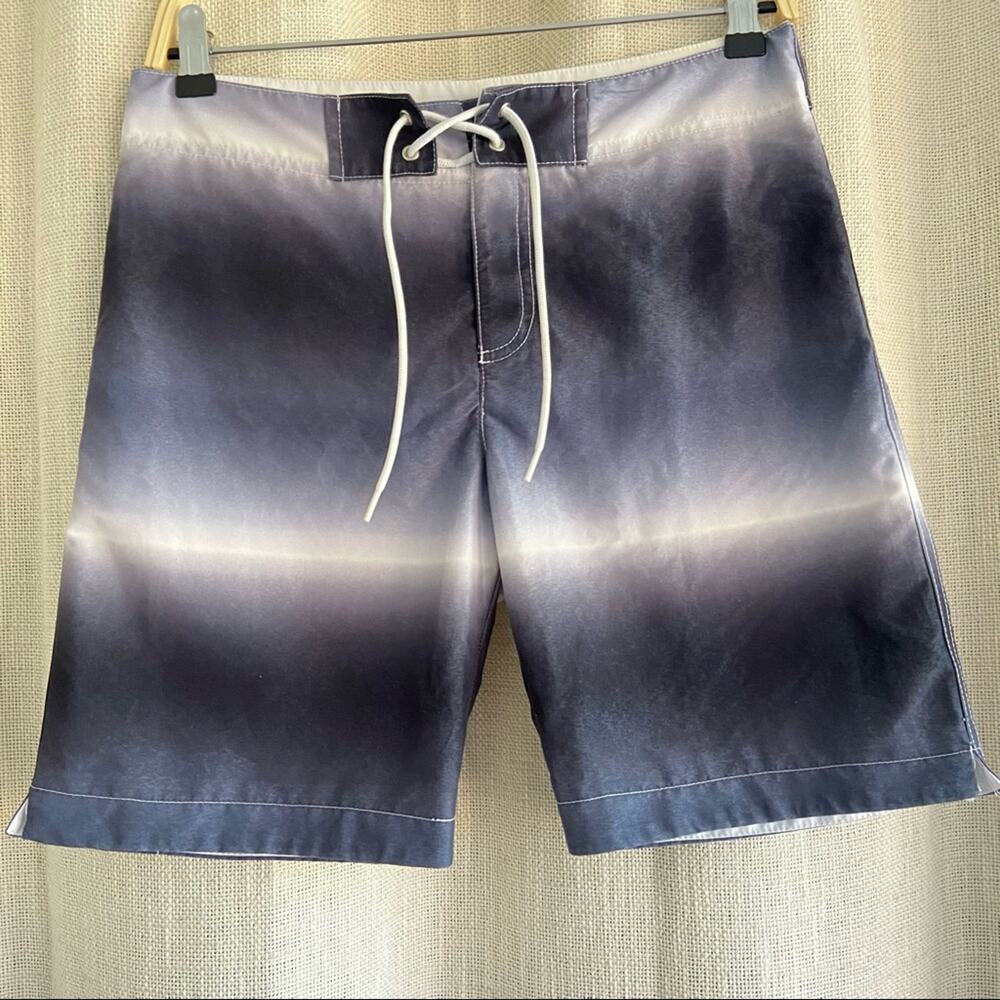 Parke & Ronen Shorts Swim Trunks Black and White size 28